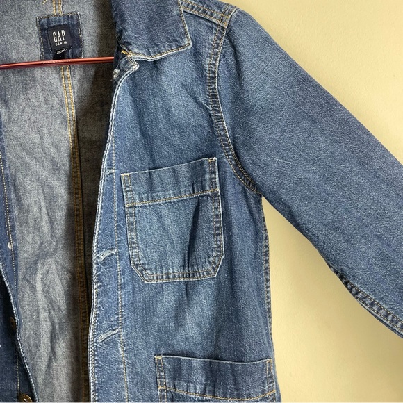 Gap Denim Chore Jacket Unisex Kids size L - Picture 6 of 13
